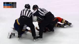 Ryan Getzlaf VS Kyle Clifford Fight St.Louis Blues at Anaheim Ducks