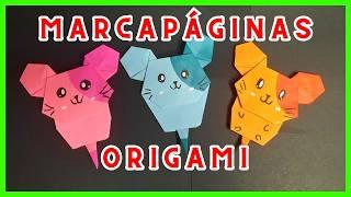 ⩥ Cómo hacer un MARCAPÁGINAS de PAPEL FÁCIL 