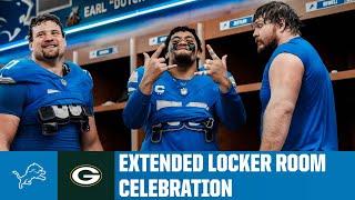 Extended cut  Lions vs. Packers postgame locker room celebration