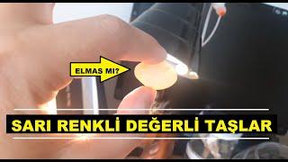 Sarı Renkli Değerli Taşlar Ve Elmas | Rough & Raw Diamond