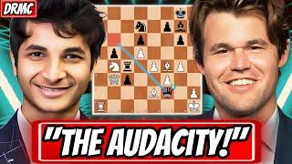 Magnus Carlsen CRUSHES Vidit Gujrathi w/ The MODERN BENONI Opening! (Magnus Attacking Chess!)