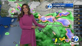 Rain continues in SoCal Thursday. Here's when it'll stop