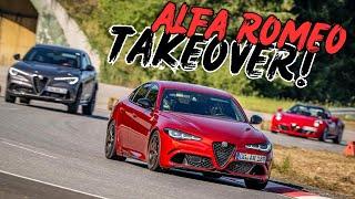 Over 70 Alfa Romeo Cars Takeover Pista & Piloti 2024