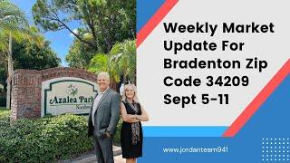 Market Update for Bradenton Zip Code 34209 for September 5-11