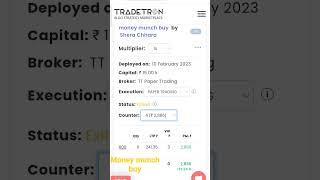 Tradetron || buying strategy || algo trading