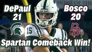 DePaul Catholic 21 Don Bosco 20 | Week 5 Highlights | Spartans' Come From Behind Win!