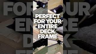 The NEW FastenMaster Deck Frame Coating is perfect for your entire deck frame!