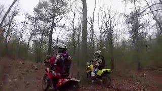 A "legal" Gilbert Hill State Forest dirt bike, enduro, trail ride with a hiker confrontation, 2016