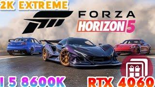 I 5 8600K | RTX 4060 8GB | FORZA HORIZON 5 | BENCHMARK | 1440P EXTREME | FPS TESTING