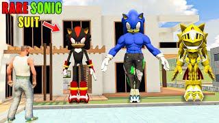 Franklin Stealing Every RARE SONIC SUIT in Indian Bike Driving 3D