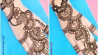 Top 2 new stylish back hand mehndi designs/mehndi designs 2024/mehndi design simple/easy mehndi 2024