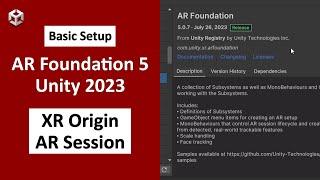 Basic Setup for AR Foundation 5 using Unity 2023 with XR Origin & AR Session - Beginner Tutorial