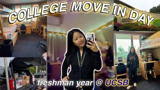 COLLEGE MOVE IN DAY @ UCSB (freshman year)| santa rosa hall | ucsb diaries