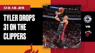 Tyler Herro 31 PTS 7 AST 6 REB 2 STL | Los Angeles Clippers vs. Miami HEAT | March 12, 2025