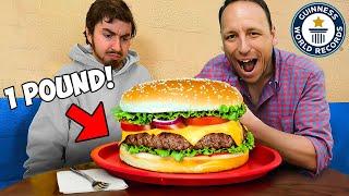 Eating The World's Largest Burger With Joey Chestnut