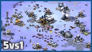 Red Alert 2 | Remake With Harder Enemies | (5 vs 1 + Superweapons)