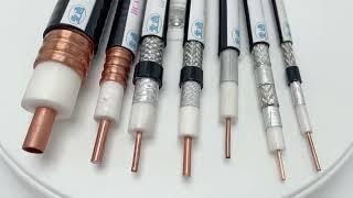 Copper Conductor Coaxial Cable LDPE Insulation 5DF PVC Jacket