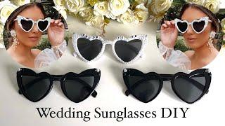 Wedding Sunglasses diy, How to Embellish Bridal Glasses, Wedding DIY tutorial, Anita Benko Bridal