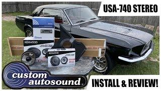 CustomAutoSound USA-740 Stereo in a 67 Mustang - Install & Review!