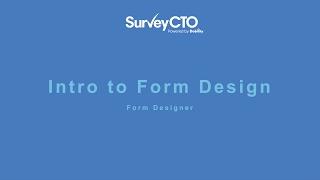 Form Designer: Intro to Form Design