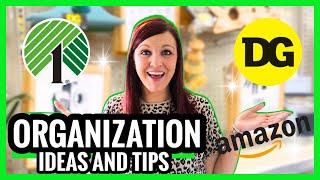 AMAZING WAYS TO ORGANIZE YOUR HOME ON A BUDGET | DOLLAR TREE ORGANIZATION | DECLUTTER AND ORGANIZE!