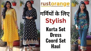 Trendy Summer Kurta Set, Dress, Co-ords Set Haul Ft. Rustorange | Aanchal