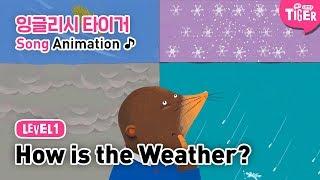 국민영어전집 NEW 잉글리시 타이거ㅣLEVEL1 l How is the weather? - Song Animationㅣ마이리틀타이거