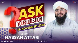  Live: Darulifta Ahlesunnat | Mufti Hassan Attari | Get The Solution To Your Problems #live