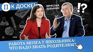 Работа мозга у школьника: что надо знать родителям? Вячеслав Дубынин