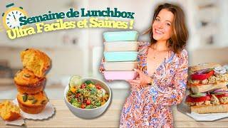 Une semaine de Meal prep lunchbox - Repas à emporter au bureau faciles, rapides et HEALTHY