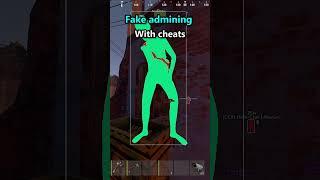 Fake admin trolling rust players with cheats  #rustcheat #rust #rustcheating