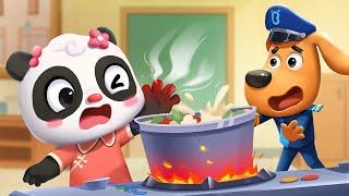 Dangerous Kitchen | Home Safety Cartoon | Police Cartoon | Sheriff Labrador | Kids Cartoon | BabyBus