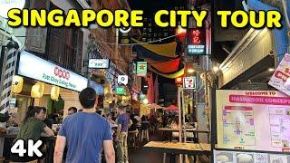 Singapore  in 4K | SINGAPORE  4K Walking Tour  Little India, Bugis, Arab Street &  Marina Bay