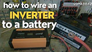 Wiring an Inverter to a Lithium Battery | Wiring the Ampeak 3000W inverter to a Lithium Battery