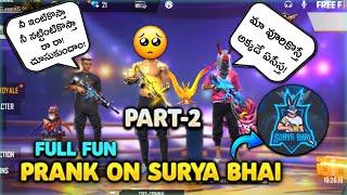 My free fire account scammed prank on Surya bhai part-2 full comedy