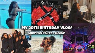 BIRTHDAY VLOG: SPEND MY 20th WITH ME  *surprise party + cruise* | Semaj Lesley