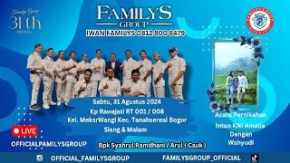 LiveStream FamilysGroup Edisi Kp Rawajati Mekarwangi Tanahsareal Bogor Sabtu 31 Agustus 2024(MALAM)