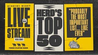 The Herd's Top 50 of All-Time, of Right Now by Heavy Cardboard