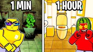 Building 1 Minute vs 1 Hour TOILET