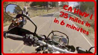 Motorcycle Ride South for Lunch on 35 Miles of California’s Coastal HWY 1 in 6 Minutes