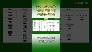 군대 #계급 및 계급별 특성 (이등병~하사) #shorts #군대 #입대