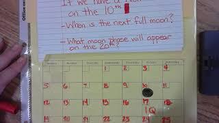 Moon Phase predictions using a calendar