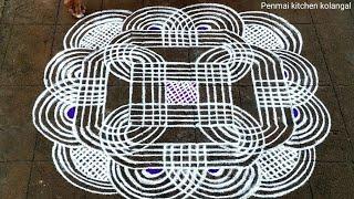 Beautiful iyengar padikolam|Aani madha kolam|#dailykolam #easyrangoli #muggulu #padikolam