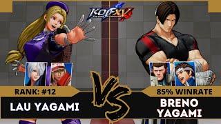 KOFXV⭐LAUYAGAMI (Terry/Angel/Hinako) vs BRENO YAGAMI (Maxima/Shingo/Kim)⭐Ranked Match - 08/24