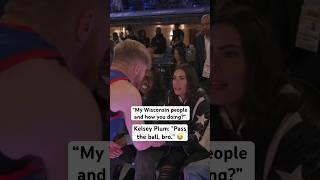 Kelsey Plum to Tristan Jass at the All-Star Celebrity Game 