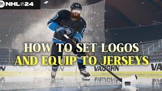 HOW TO SET LOGOS AND EQUIP TO JERSEYS NHL24 EASHL CLUBS