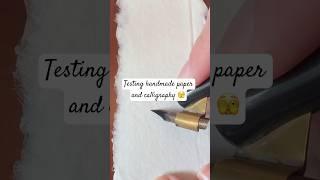 I love the look of calligraphy and handmade paper #calligraphy