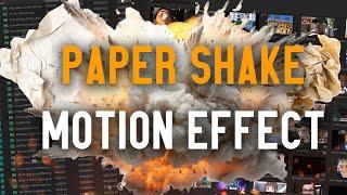 the ultimate paper shake effect ~(premiere pro preset)~