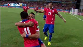  Gol Alexis Sánchez, Chile 1-0 Australia, Mundial Brasil 2014