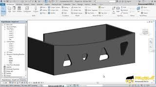 آشنایی با دستورات ویرایشی Wall دیوار در نرم افزار اتودسک رویت معماری آرکیتکچر 2018 (Autodesk Rev...